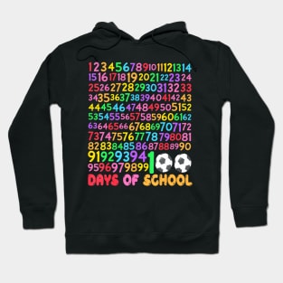 100Th Day Of School Teacher Kids 100 Days Math Numbers Hoodie